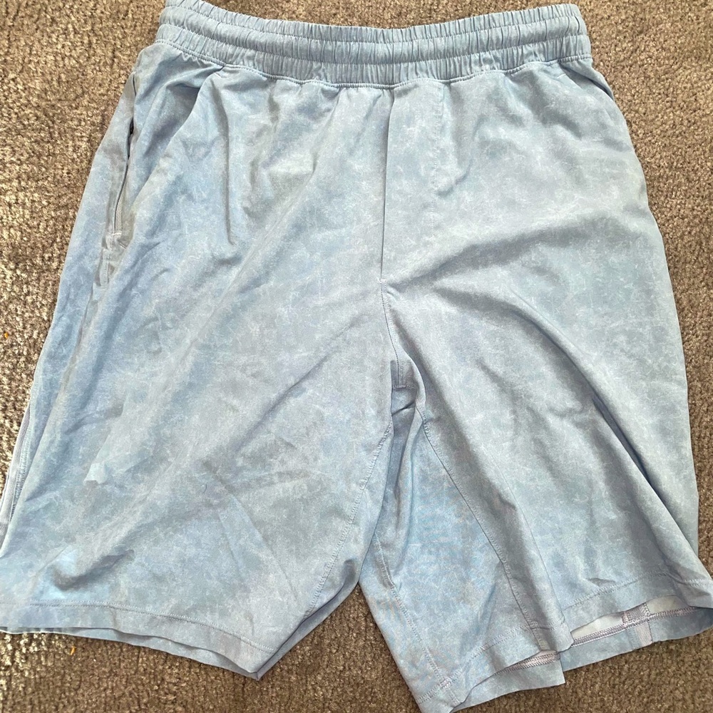 Light blue Lululemon shorts with built in underwear